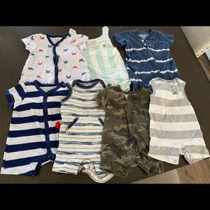 Baby boy rompers and one piece outfits